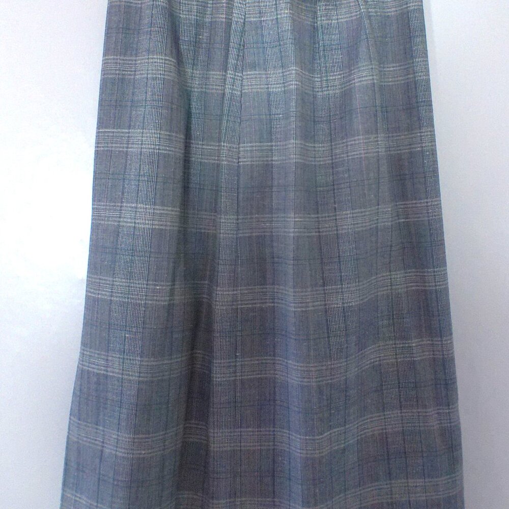 Vintage The Ragalia Collection Gray Plaid Skirt Suit Set – Women’s Size 8 USA - Picture 6 of 11